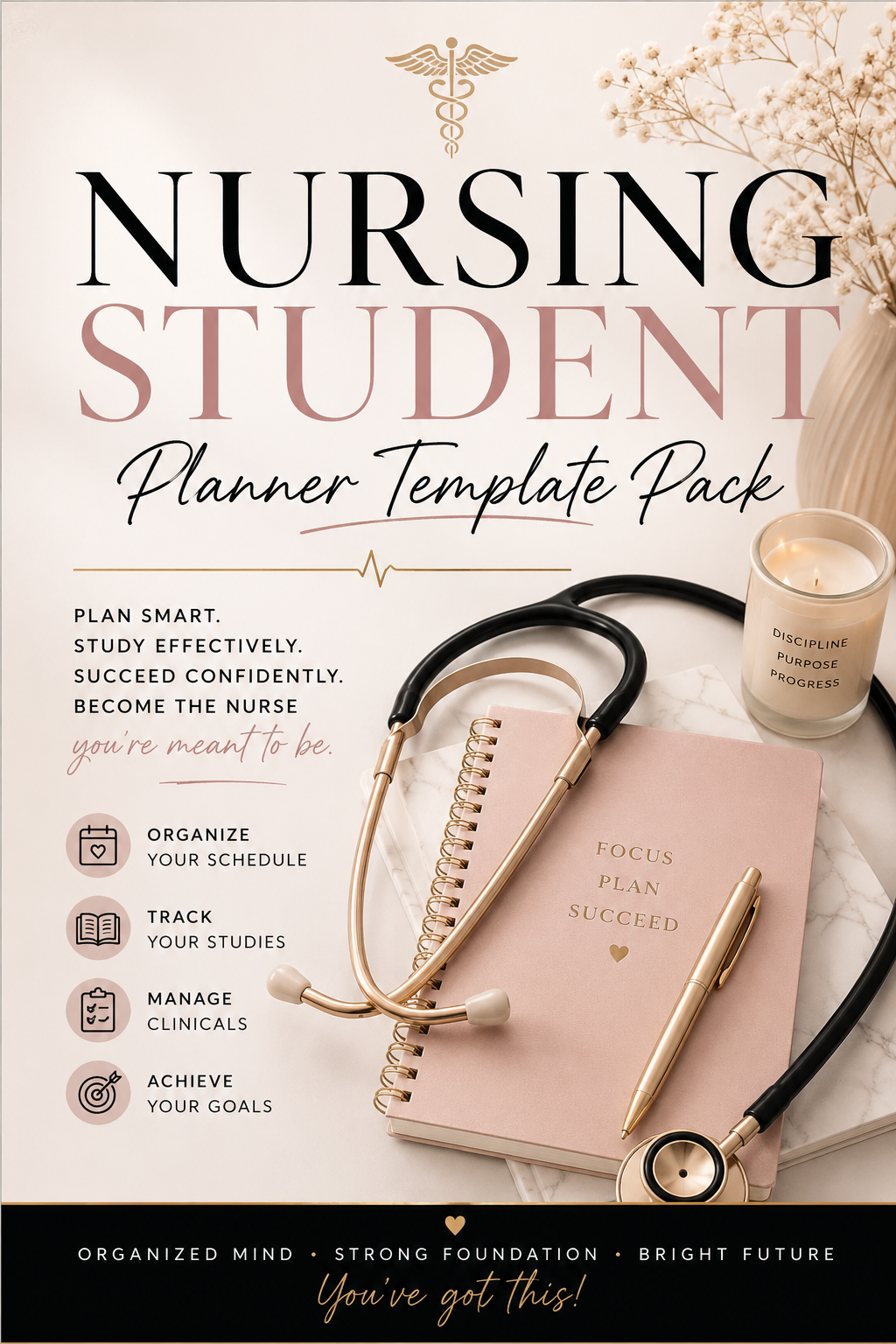 Nursing Student Planner Template Pack